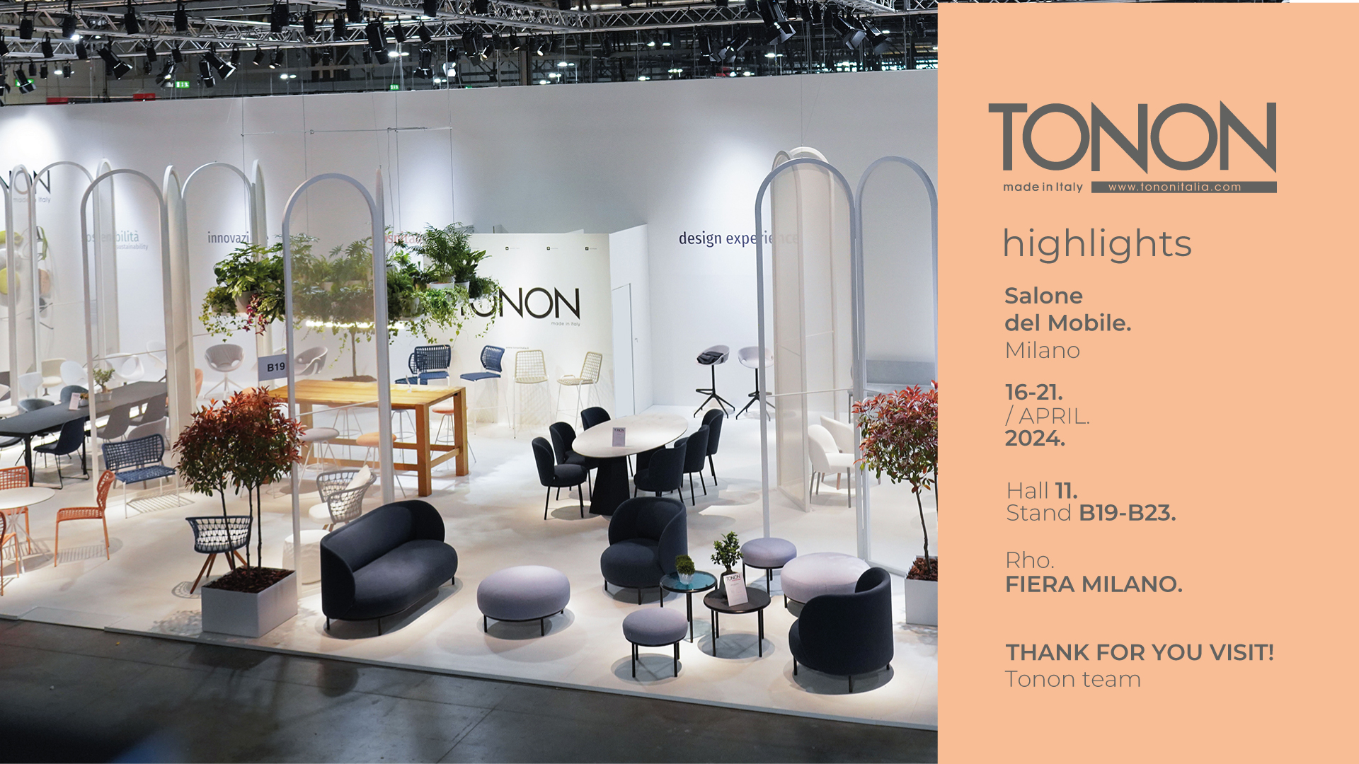Highlights SALONE DEL MOBILE 2024 Tonon