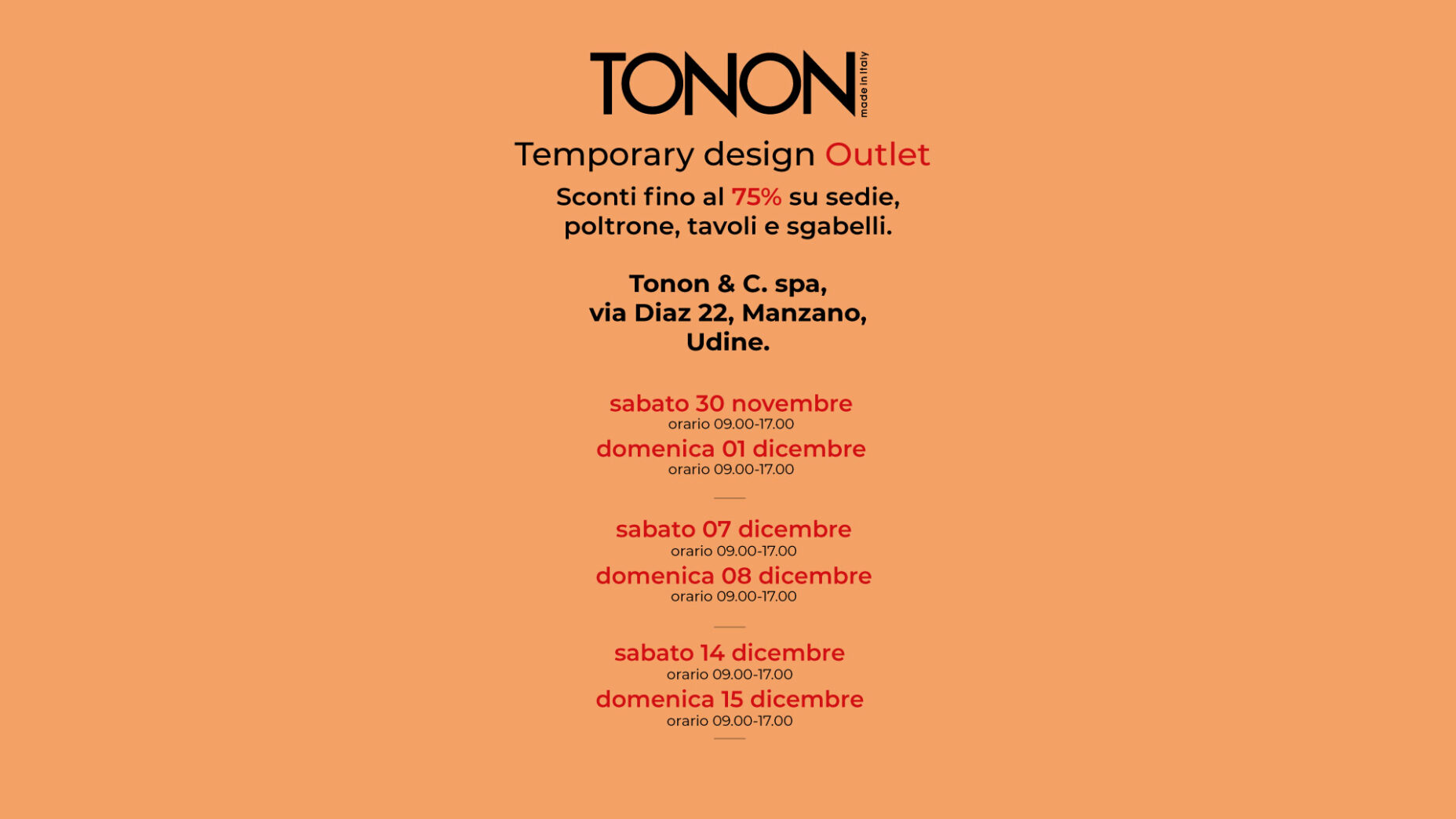 TEMPORARY DESIGN OUTLET